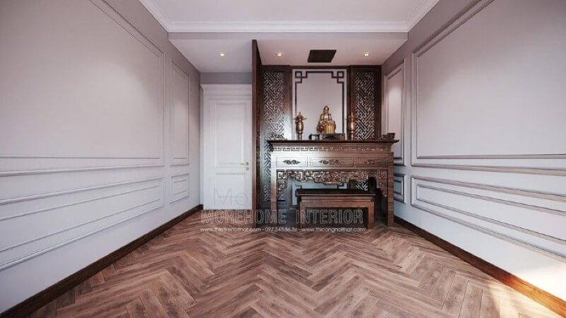 Tạo ra một thiết kế nội thất phòng thờ đẹp và hiện đại.